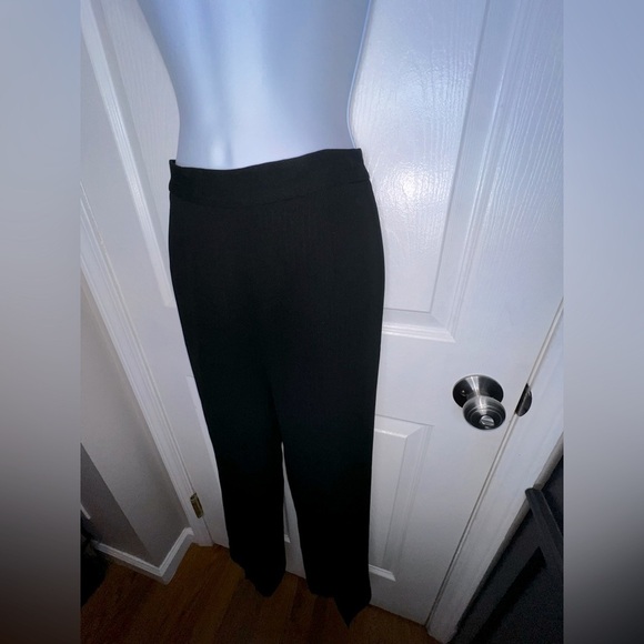 Alex Garfield Garfield & Marks Women’s 2 Black Ribbed Trouser Dress Pants XS - Picture 6 of 9